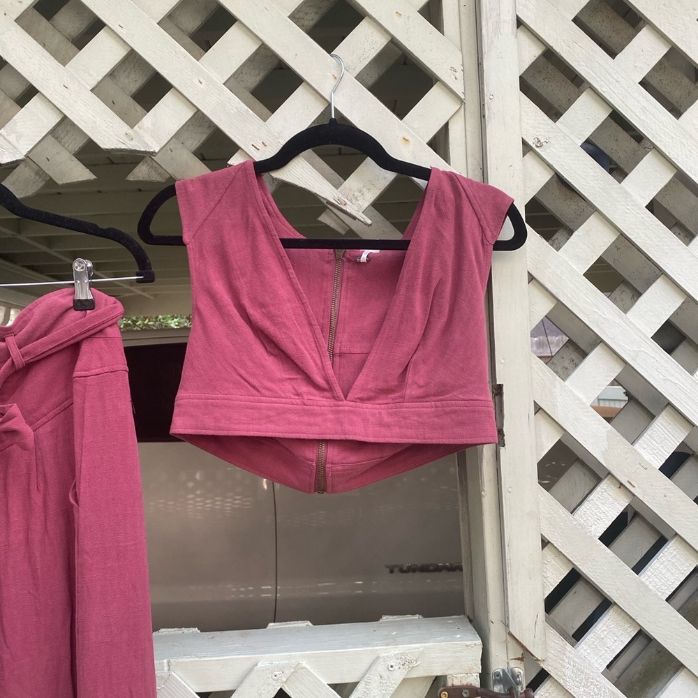 SOLD Free people burgundy two piece set - Picture 7 of 7